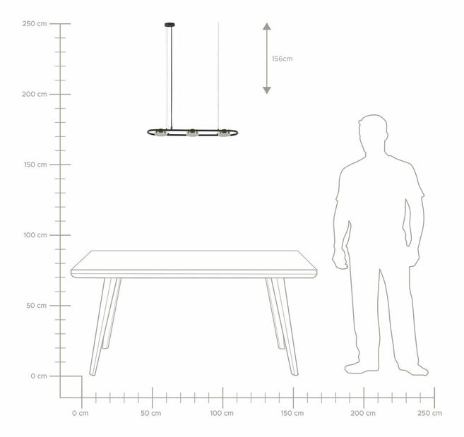 Lustră Malza (negru)