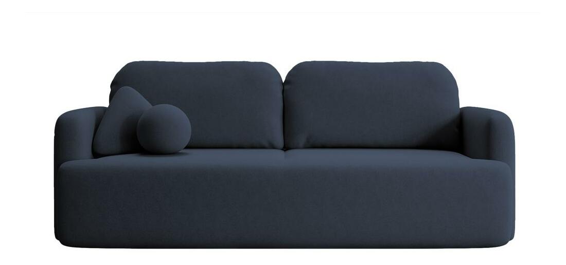 Háromszemélyes kanapé Linaki (kék + fekete)