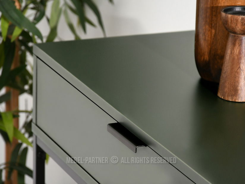 Konzolový stolík Norma M (zelená + čierna)