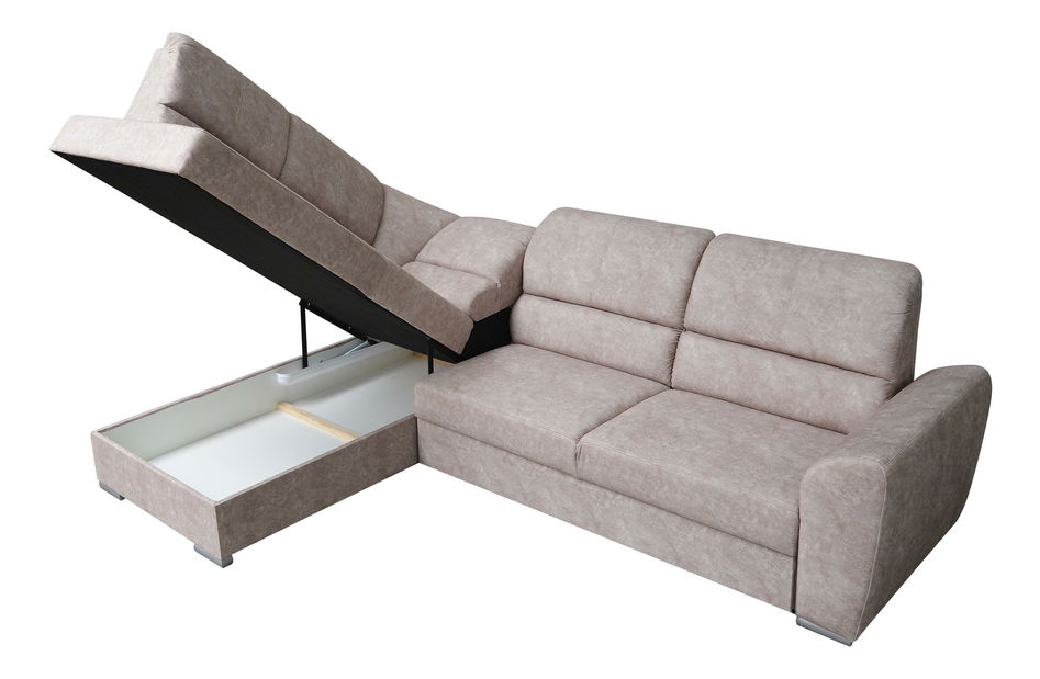 Rohová sedačka Estella (sivá) (L)