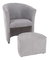 Fotel Rosana (szürke) (zsámollyal)