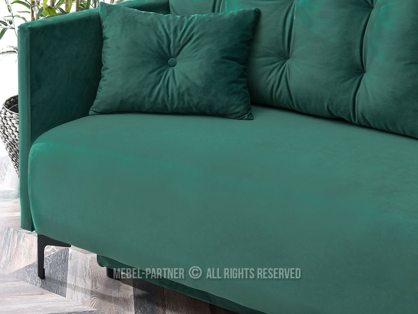 Kétszemélyes kanapé Mastil (zöld + fekete)