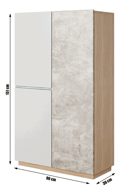 Šatníková skriňa Lauviana 