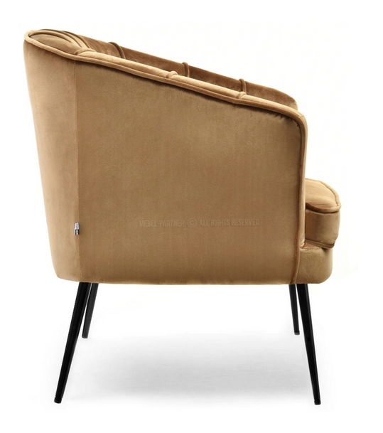 Fotel Etimee F (arany + fekete)