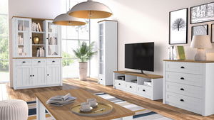 Namještaj za dnevni boravak Patrick III (bor andersen + hrast lefkas tamni)