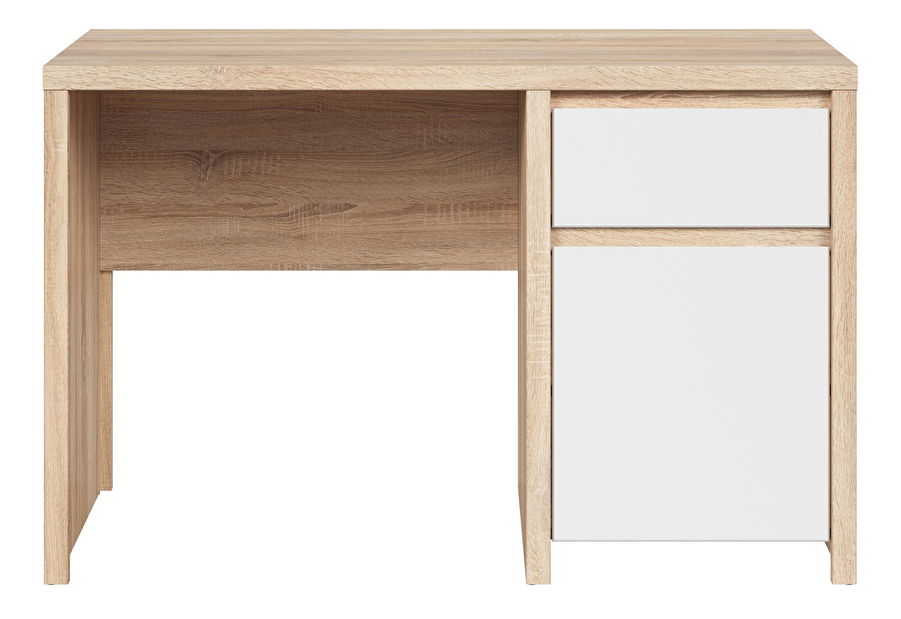 PC stolík BRW Kaspian BIU1D1S/120 (dub sonoma + biela)