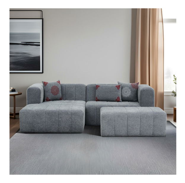 Kutna garnitura Beyzometta (L) (siva)