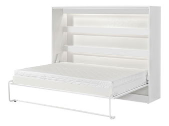 Pat rabatabil 140 Perfecto II (Alb + Alb + negru) (orizontal) (fără iluminat)