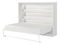 Lenyitható ágy 140 Perfecto II (fehér + fehér + fekete) (horizontáis) (világítás nélkül)