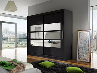 Dulap de haine Baker III (negru)