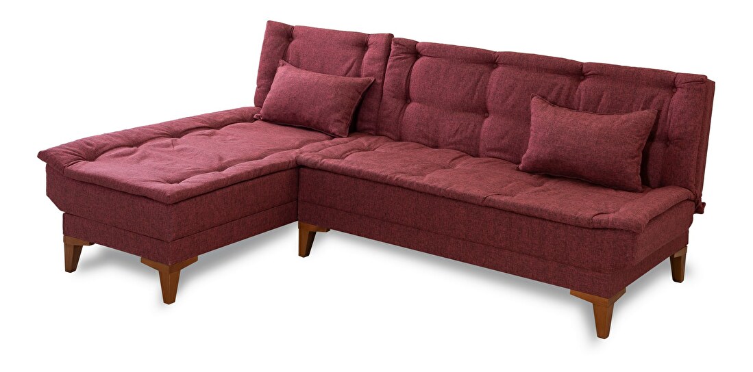 Kutna sofa na razvlačenje Syrma (crvena) (L)