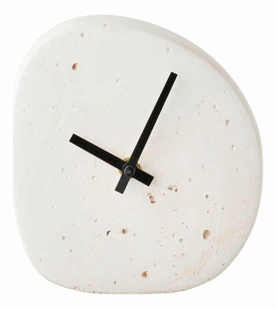 Stolové hodiny Lsavoria (biela)