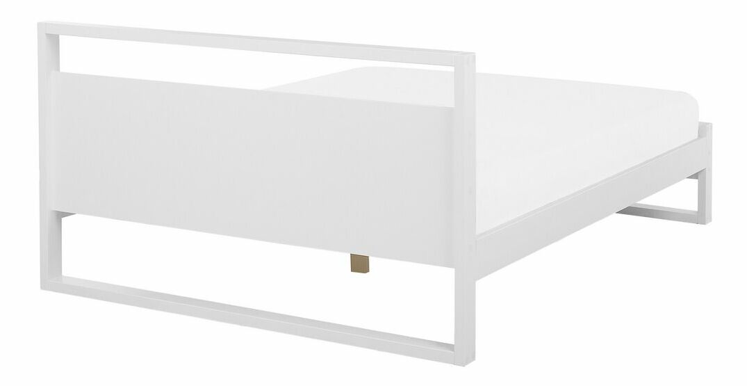 Franciaágy 180 cm GIACOMO (ágyráccsal) (fehér)