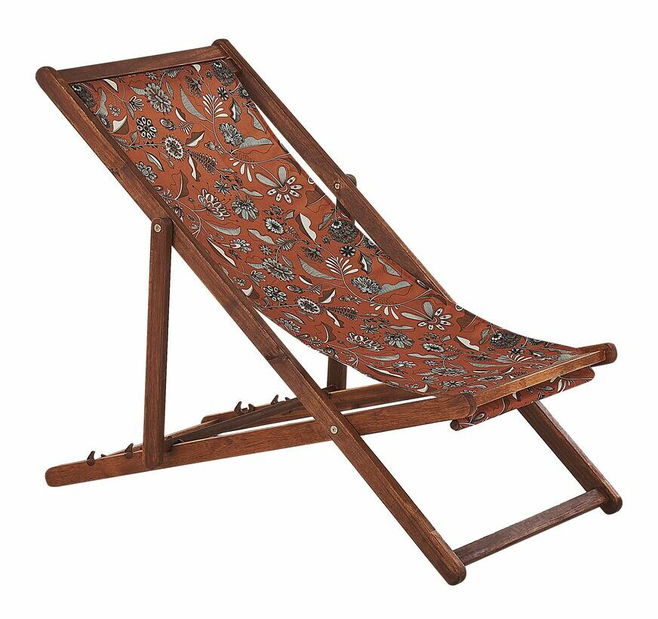 Set 2 buc șezlong de grădină cu perne suplimentare Antio (roșu)