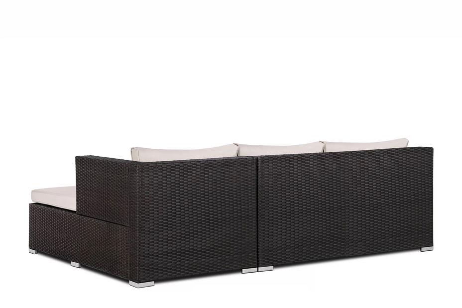 Set de mobilier pentru grădină 1+1+1 Nila (bej + bej)