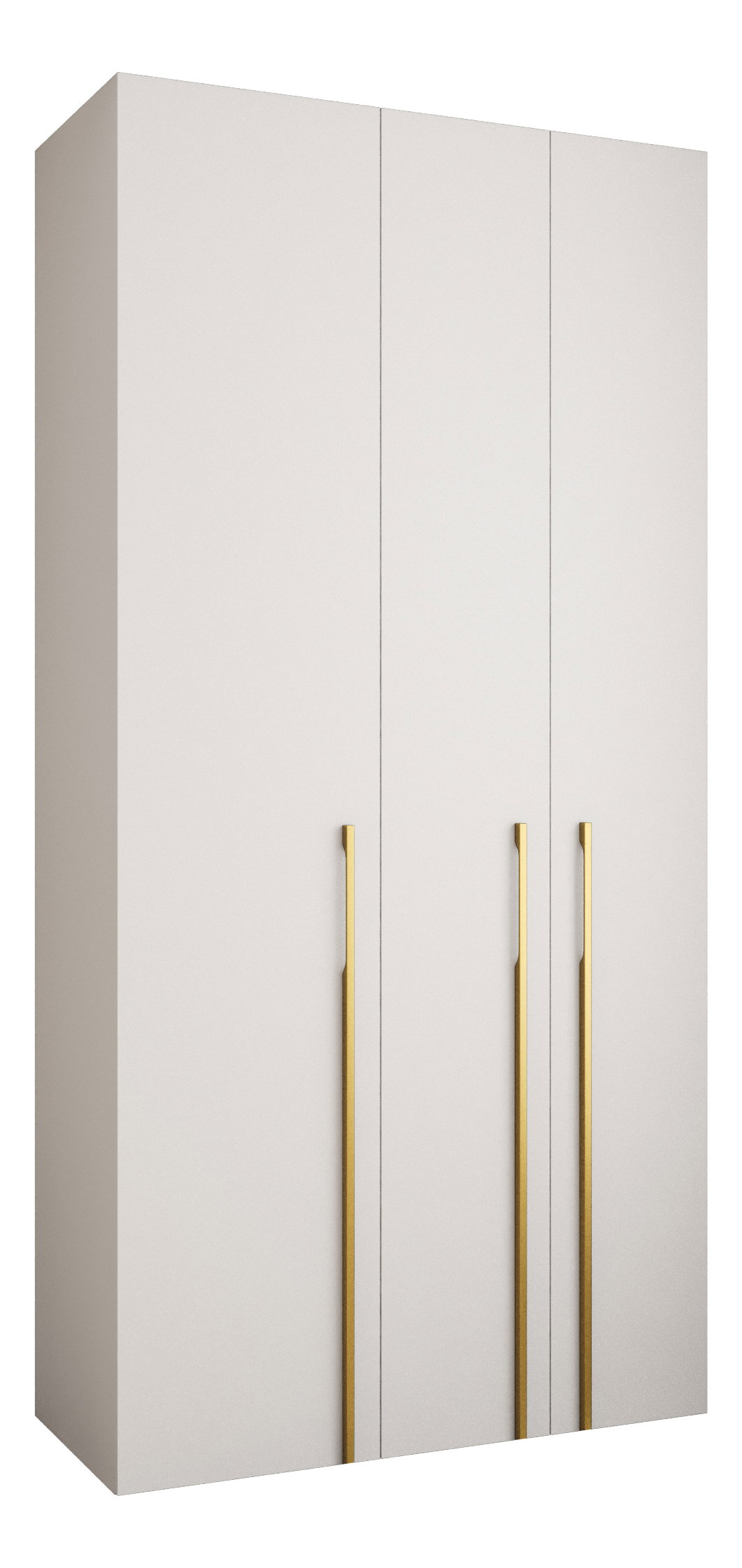 Ruhásszekrény 120 cm Carmela 50-3 (fehér + arany)