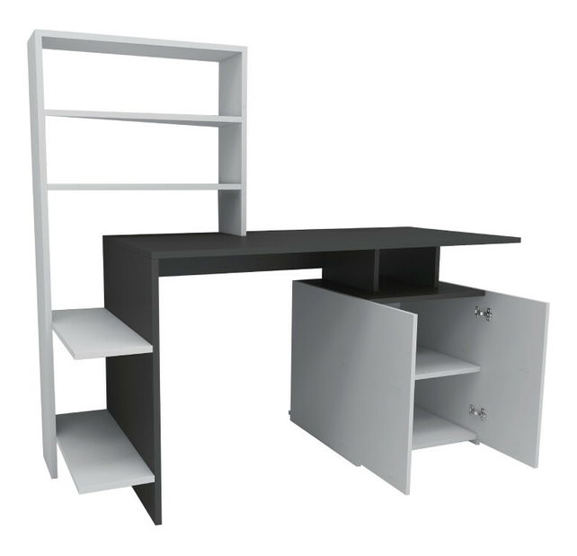 Masă PC Melina (alb + Antracit)