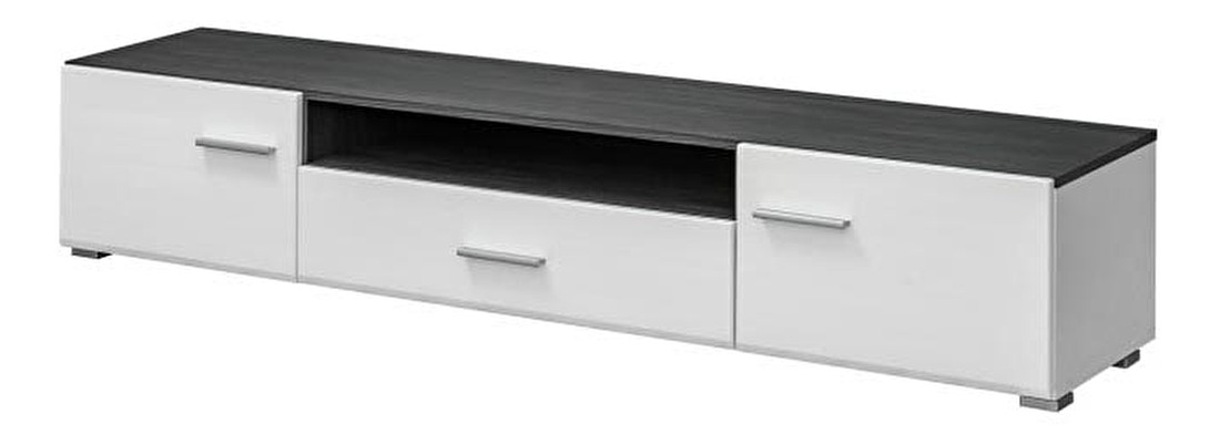 TV stolík Solla (biela + čierna)