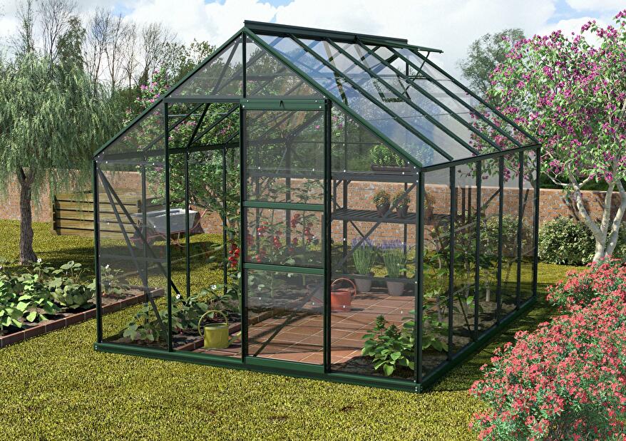 Stil clasic Greenhouse Neptune 8300 (sticlă securizată + verde)