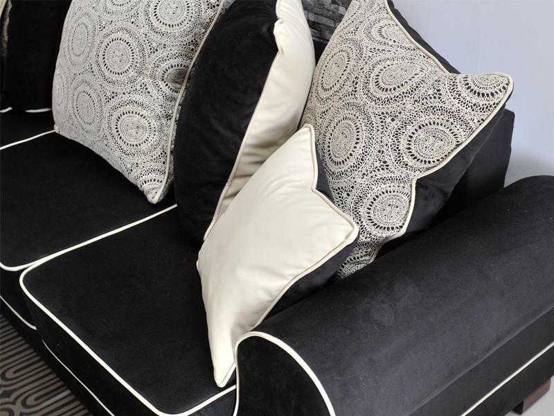 Canapea Canapea trei locuri Taskent (negru)