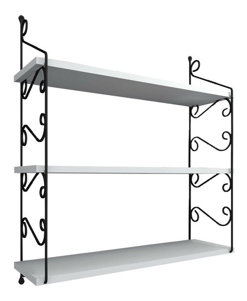 Nástenná polica Serra (biela)