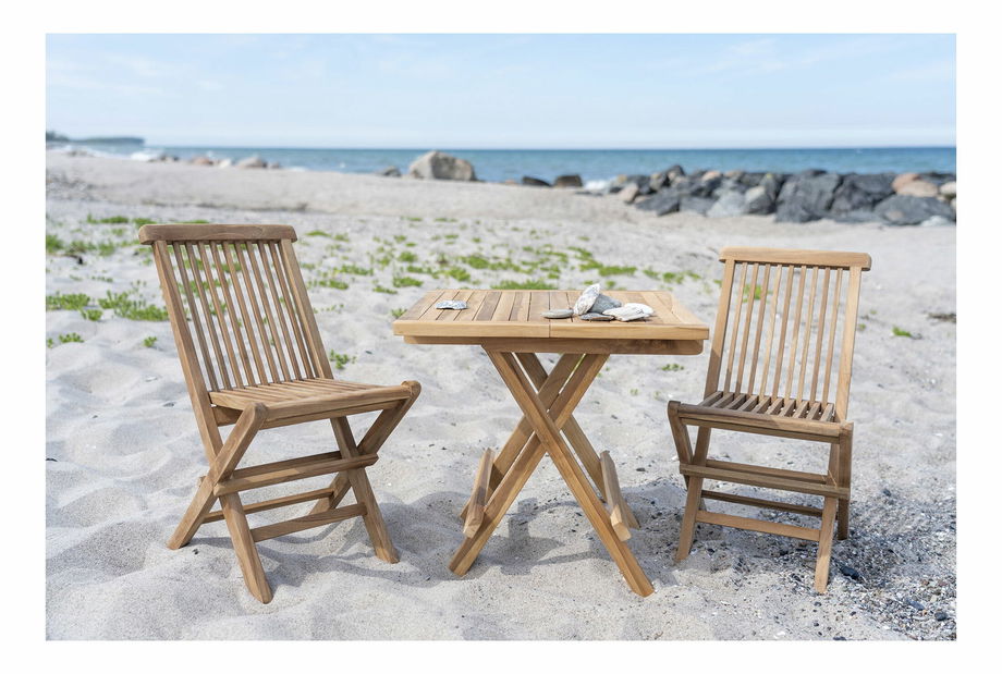 Detská záhradná stolička Tvevania 2 (prírodná)