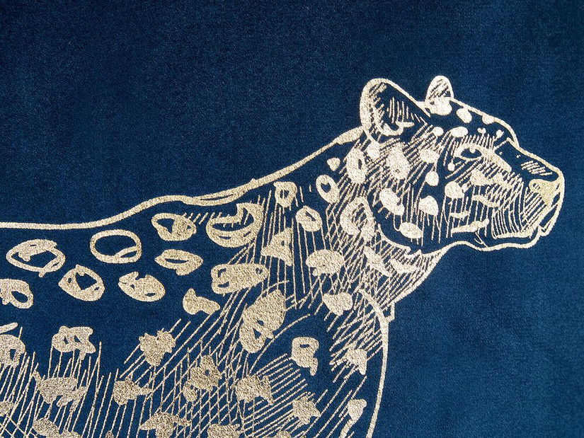 Sada 2 ozdobných vankúšov 45 x 45 cm Marina (modrá)