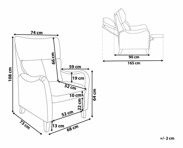 Fotoliu Rodnee (bej) 