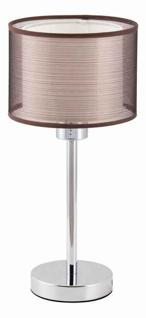 Stolna lampa Anastasia 2631 (krom + smeđa)