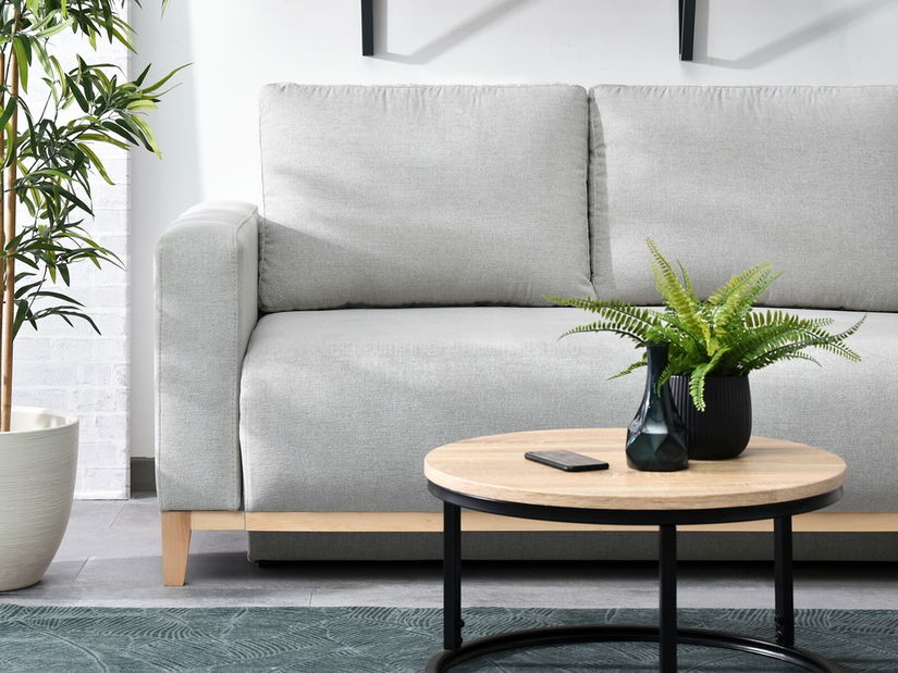 Sarokkanapé Salida (szürke + tölgy)