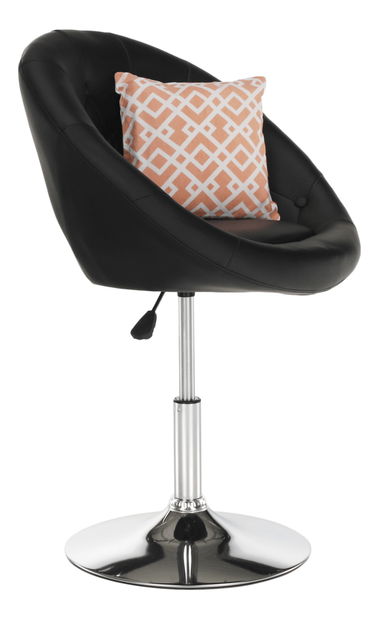 Fotoliu rotativ Gully (negru)