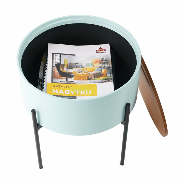 Kisasztal Moris (mentol + fekete)