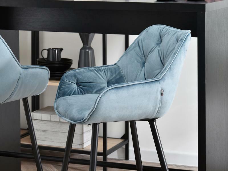 Stolička Lars (modrá + čierna)