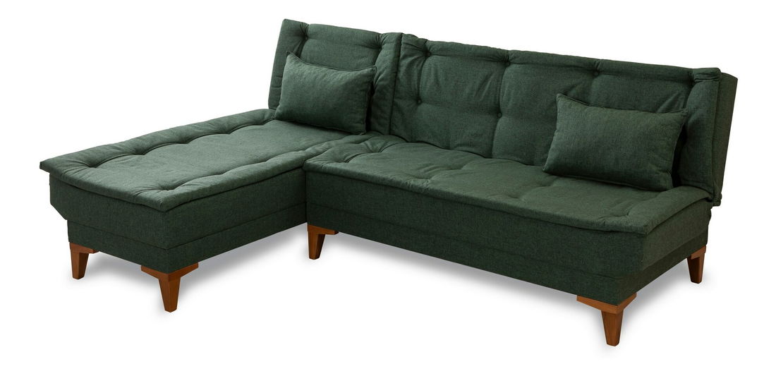 Canapea extensibilă Syrma (verde) (S)