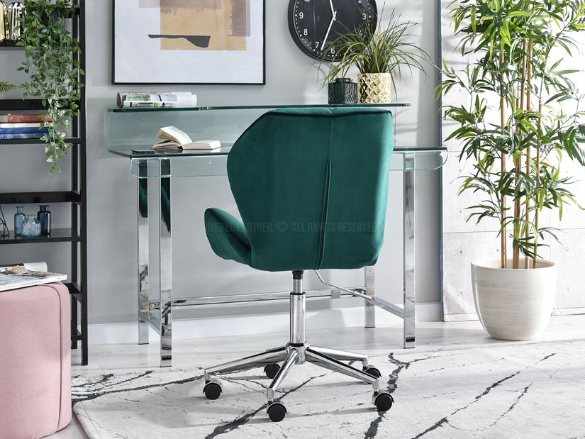 Fotel Velma M (zöld + fekete)