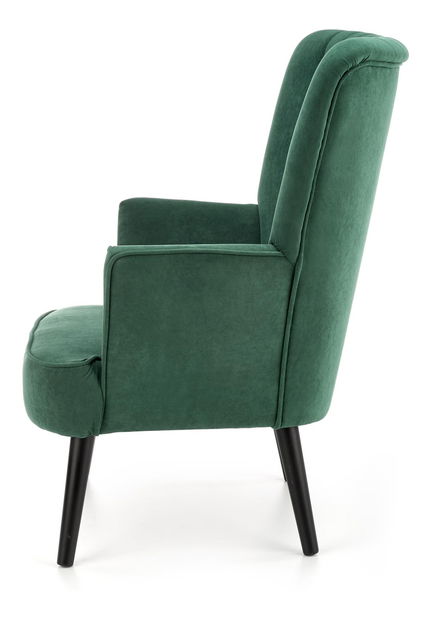 Fotel Dagol (sötétzöld + wenge)