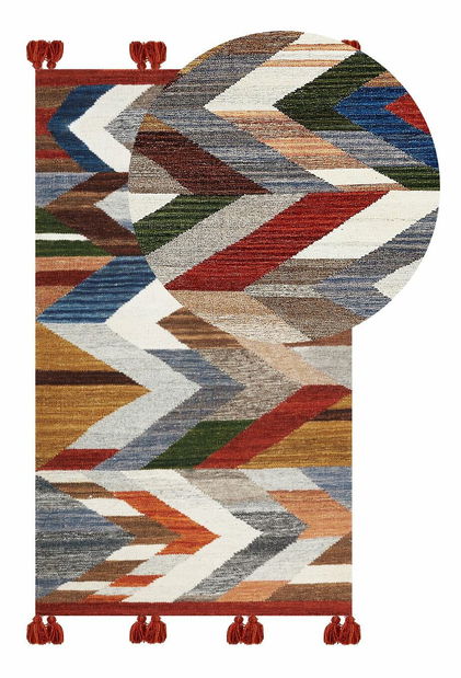 Koberec 80 x 150 cm Kanar (viacfarebná)