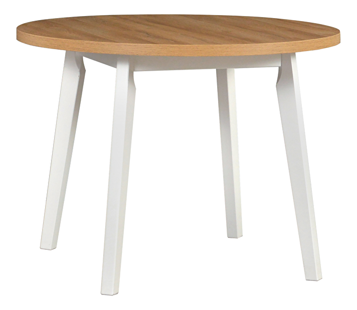 Jedálenský stôl Octavia 3 L (dub artisan + biela) (pre 4 osoby)