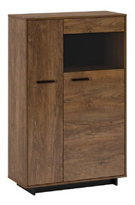 Vitrína Diram C2 (dub bolzano + čierna)