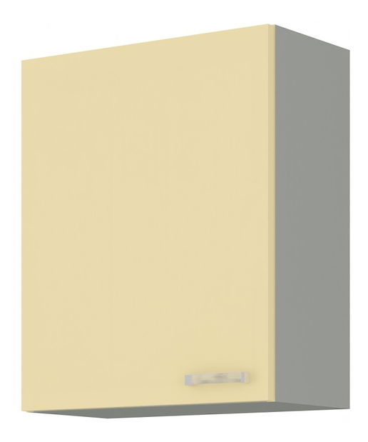 Gornji kuhinjski ormarić Kelyn 60 G 72 1F (krem sjaj + siva)