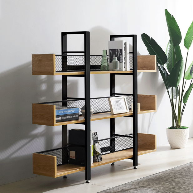 Raft Kelama Typ 1 (negru + acacia)