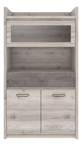 Vitrină Jolene 2D1W1S (castan nairobi + onyx)