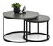 Set 2 măsuțe cafea Novedosa (grafit + negru)
