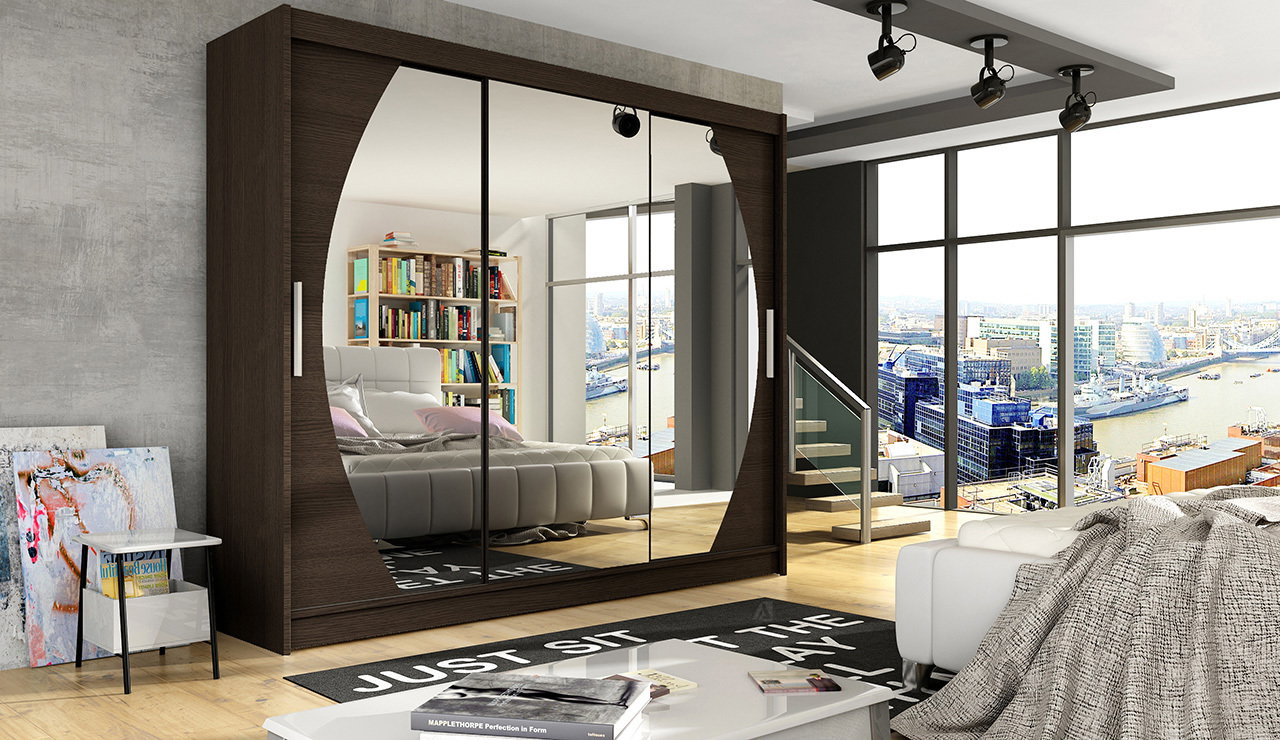 Ruhásszekrény Alena (csokoládé)