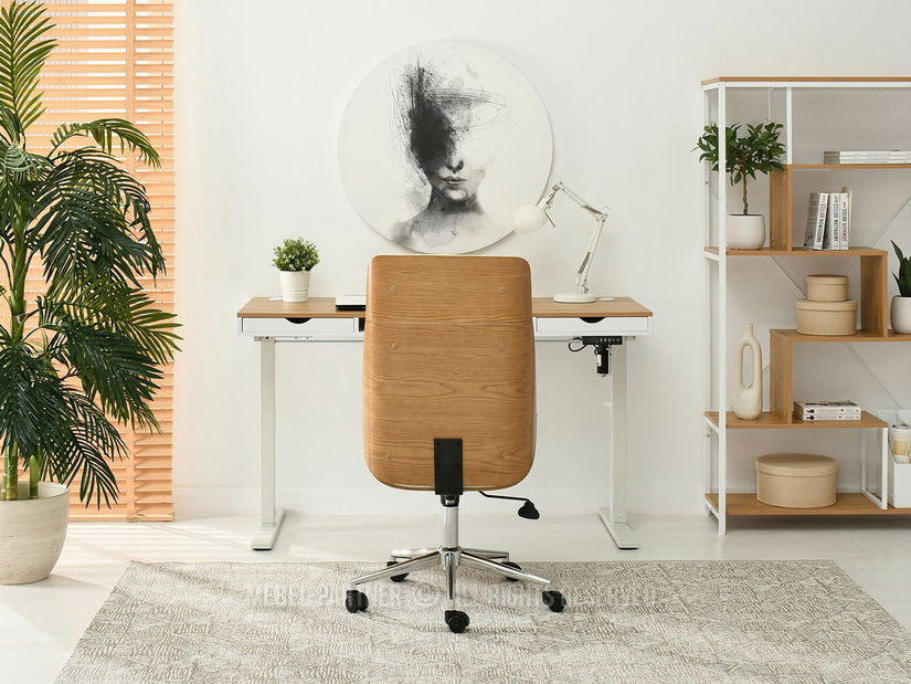 Stolica Aukley (krem + krom)