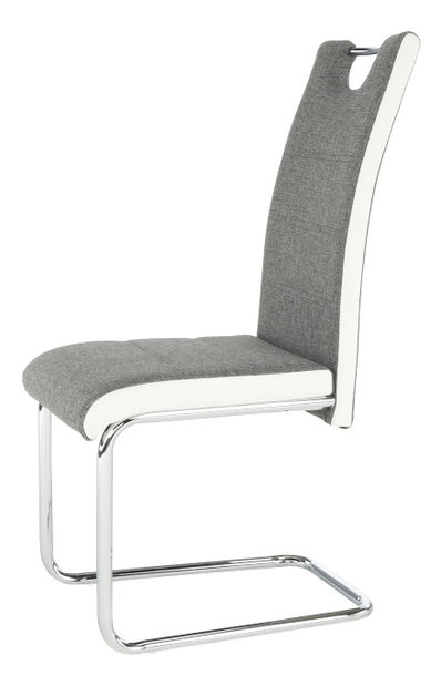 Scaun de sufragerie Ive (gri închis + alb)