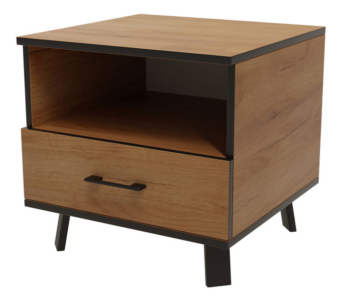 Nočný stolík Lermon (craft zlatý)