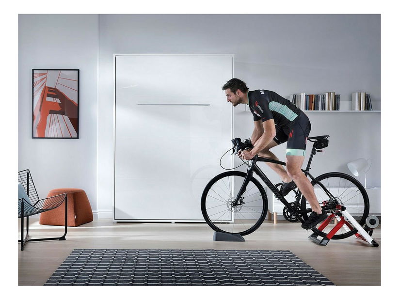 Lenyitható ágy Callista Pro I (fehér + fényes fehér) (90x200)