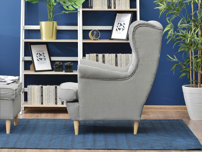 Fotoliu relax Margis (alb negru + fag)