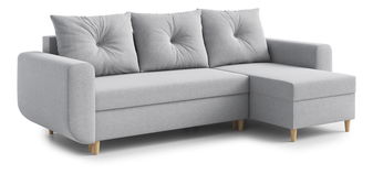 Rohová sedacia súprava Eugenie (P) (svetlosivá)